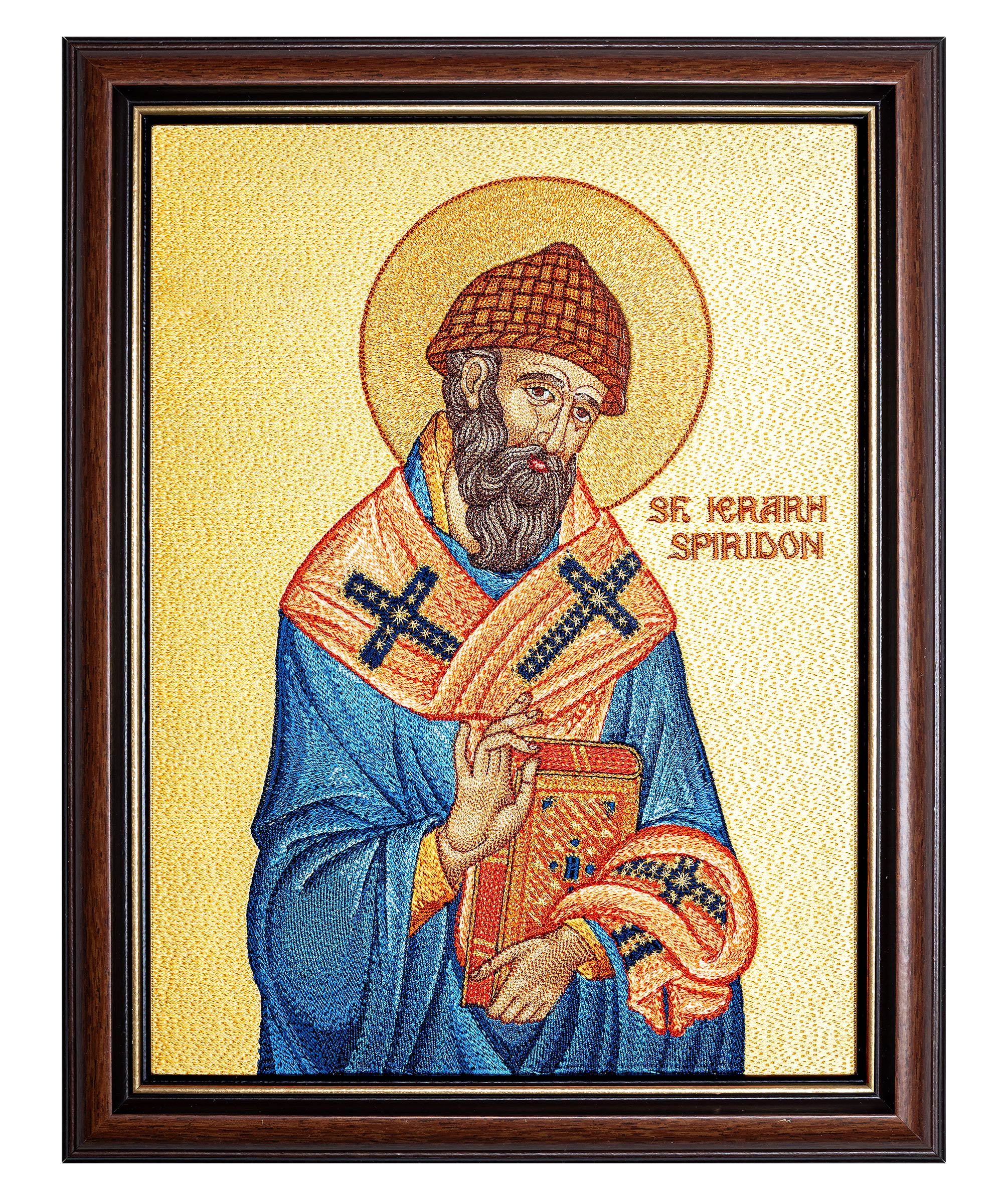 Икона със свети епископ Спиридон